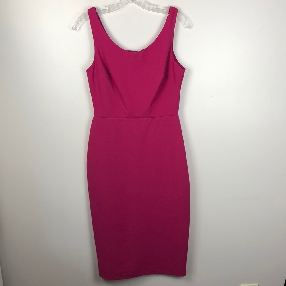 Betsey Johnson Pink Sheath Midi Cocktail Dress
